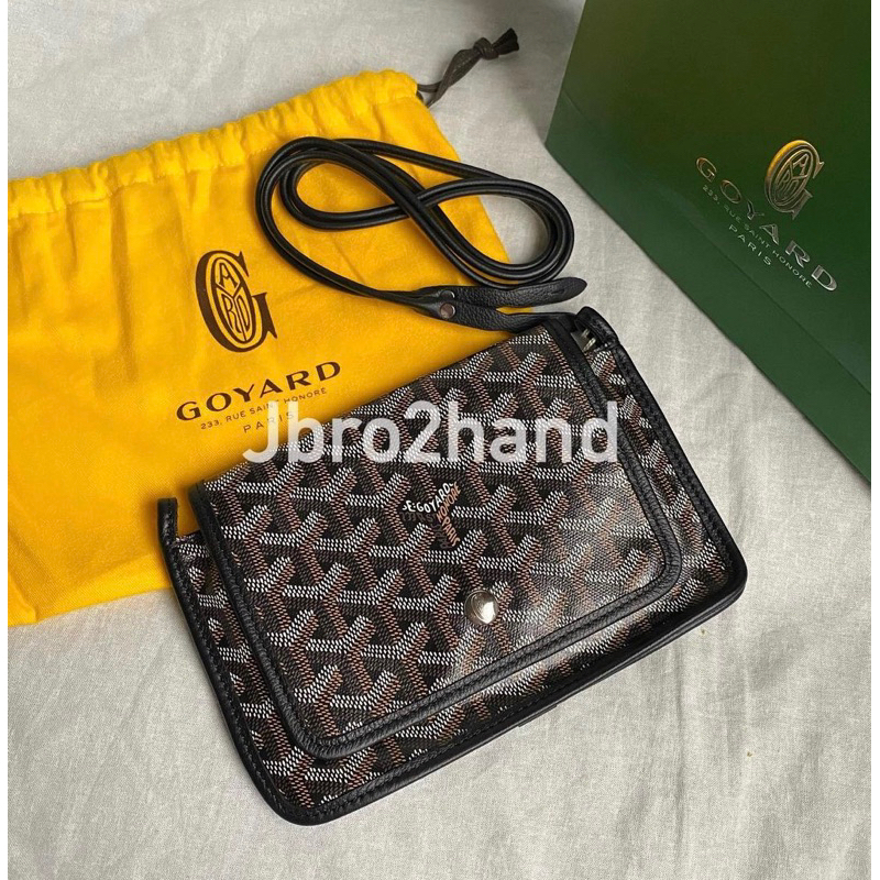 (Jbro2hand) 代購 GOYARD plumet pocket wallet 黑色 信封包 高雅德 日本代購