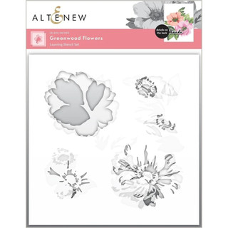 『牧莎記事』層次型版(三入) 型染版 Altenew 背景型版 花花 -美國進口-ALT-6133