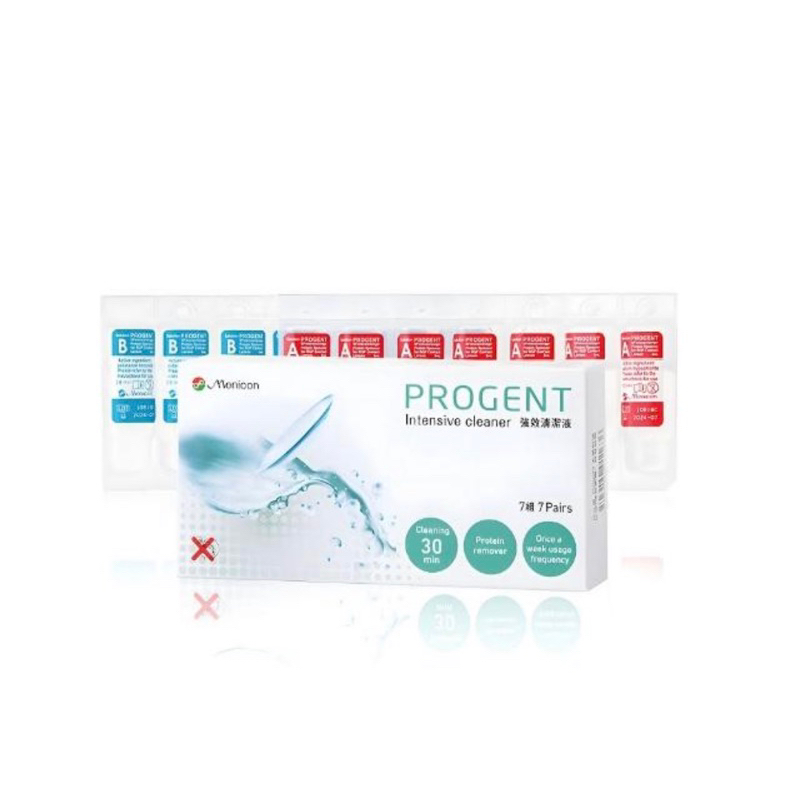 【目立康】Progent A/B劑除蛋白酵素液7組裝(硬式/隱形眼鏡藥水)