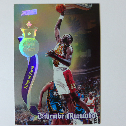 ~ Dikembe Mutombo ~名人堂/火鍋王/木桶伯/穆湯波 1998年Topps.NBA閃亮特殊卡