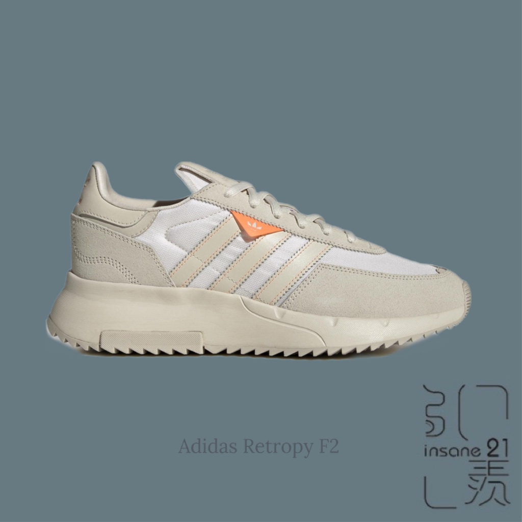 Adidas RETROPY F2 復古 麂皮 螢光橘 男女 休閒 三葉草 GW9367 【Insane-21】