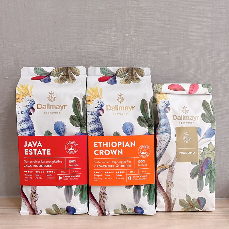 德國Dallmayr 德美爾250g 全新 慕尼黑咖啡豆 Promodo Java Estate Ethiopian