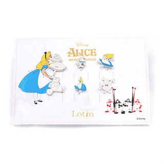 【迪士尼系列】愛麗絲六件A組 夾式套組
