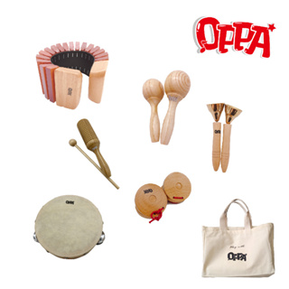 【OPPA】奧福樂器 純粹原木組 木塊琴、沙鈴、鈴鼓、碰鐘、響板、木魚｜幼兒教具 兒童樂器 音樂律動