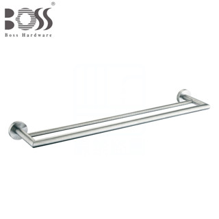 《BOSS》304不鏽鋼 霧面刷線 雙桿毛巾桿 21008 長63cm 304不銹鋼 雙桿毛巾架 臺灣製造【免運費】