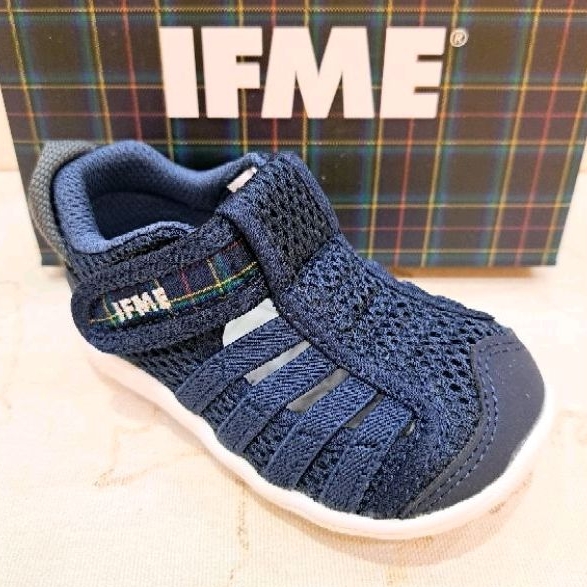IFME 男童透氣水涼鞋 學步鞋 機能鞋 寶寶段（12-15CM) 3304軍藍