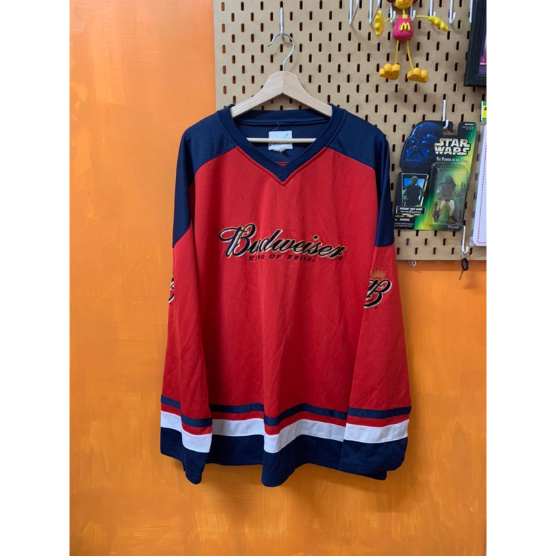 Vintage Budweiser 百威啤酒冰球衣(古著球衣)jersey