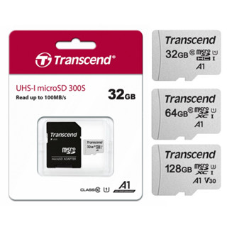 TRANSCEND創見 32G microSD記憶卡 TF 附轉卡 U1 V10 A1 TS32GUSD300S-A