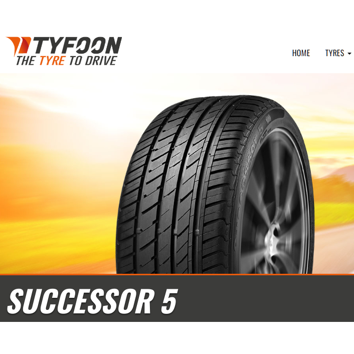 【TYFOON 颱風】輪胎 / 歐洲製造 馬牌副廠  / SUCCESSOR 5 取代 瑪吉斯 VS5