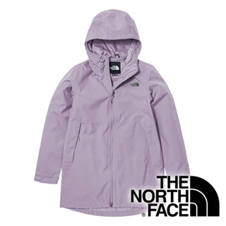 【THE NORTH FACE 美國】女長版防水單件式連帽外套 『淡紫』NF0A7QSV
