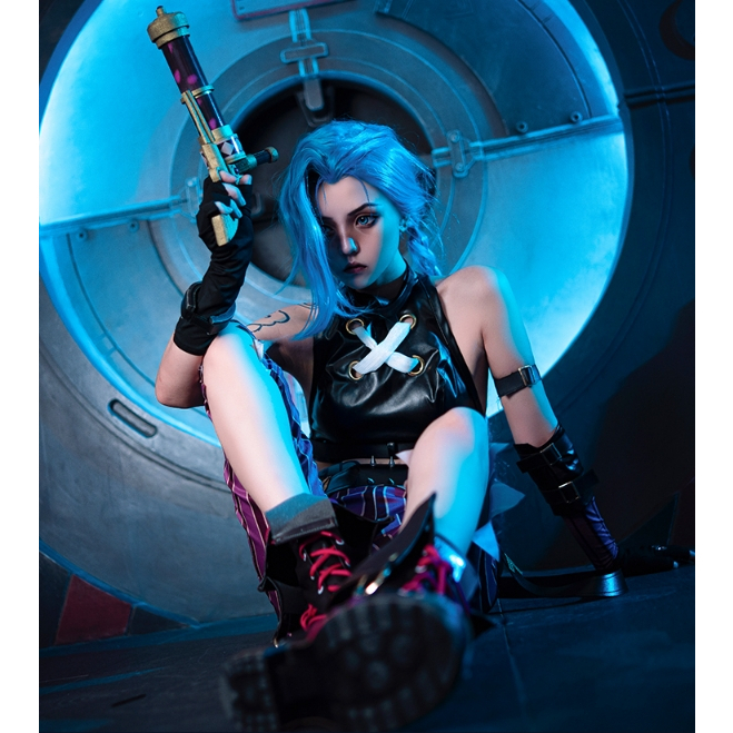 【NeNe】現貨 特價 英雄聯盟 COSPLAY 吉茵珂絲 COS 奧術 JINX 角色服 COS服裝 LOL COS