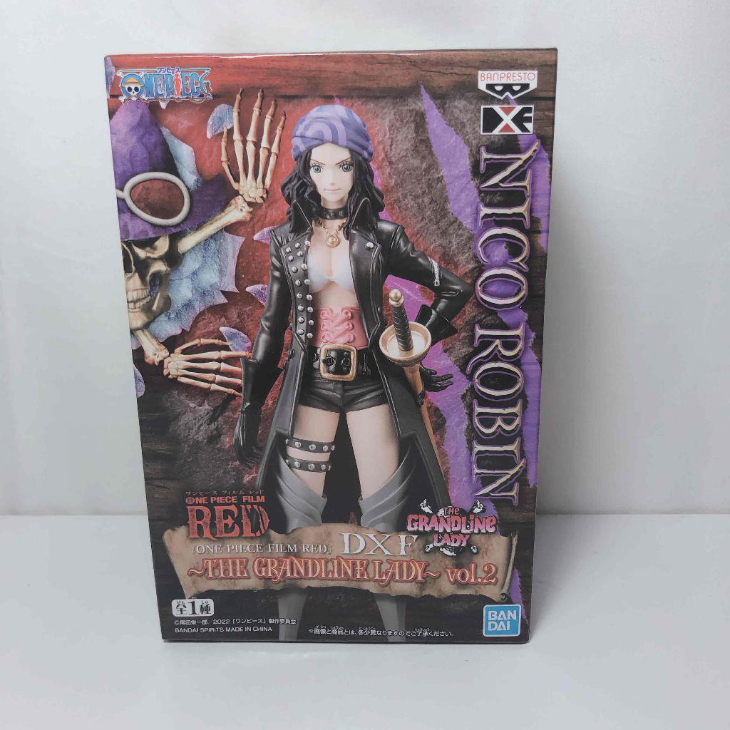 海賊王 航海王 DXF RED vol.2 妮可 羅賓 未拆封 盒損 金證日版 景品 公仔【FO2302153】