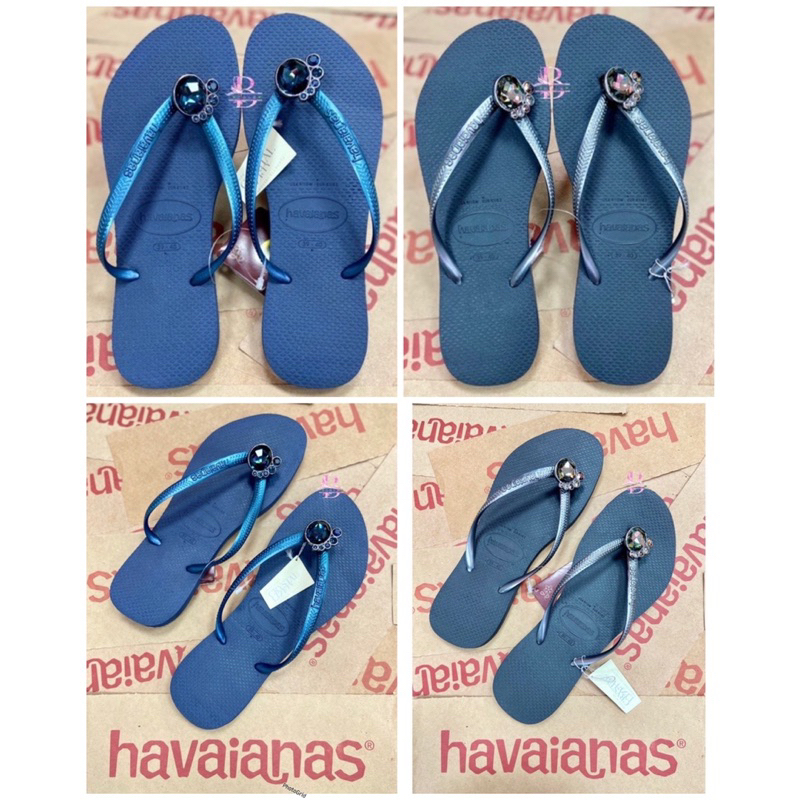 🇧🇷質本嚴🇧🇷正品havaianas巴西人字拖 女款 Crystal Lux/ 施華洛世奇水鑽/ 腳印