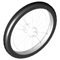 AndyPB 樂高LEGO 透明 車輪/腳踏車用/機車用 [92851pb01] Wheel 4622574