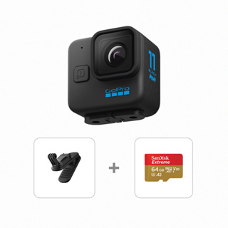 GoPro HERO11 Black Mini一手掌握組-H11Mini+磁吸旋轉夾+64G記憶卡