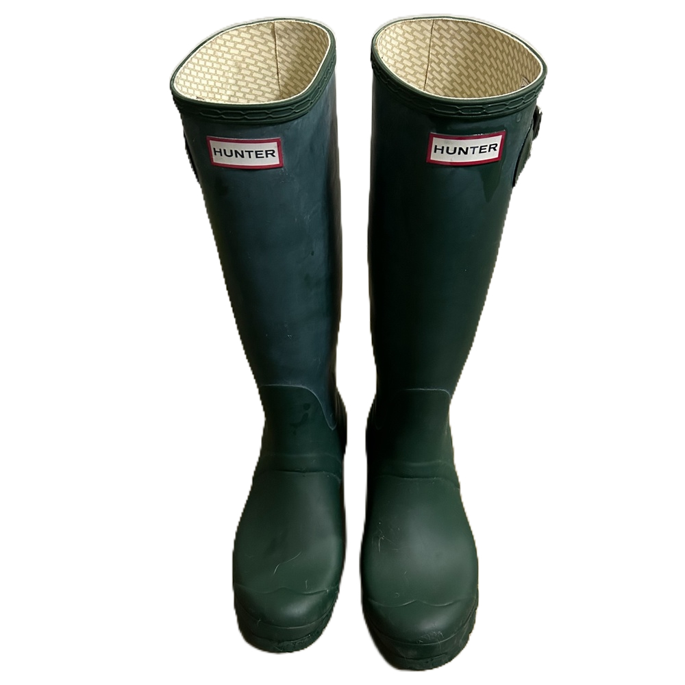 HUNTER Original Tall 經典長筒雨靴 英國購買 9成新 綠色38號
