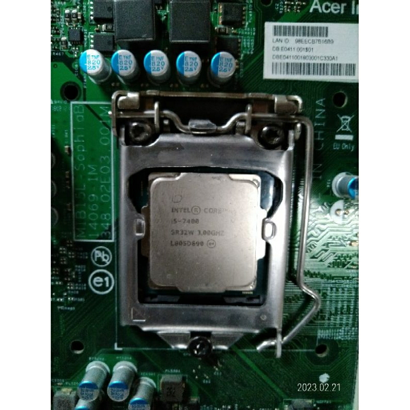 acer套裝主機拆下 MIB150L主機板/I5 7400 CPU/M2 128G 三樣一起賣 中古二手良品