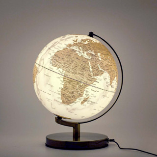 [停產下殺]【SkyGlobe】12吋白海粉陸地木頭底座地球儀(英文版)《WUZ屋子-臺北》12吋 擺飾 地球儀 木頭底