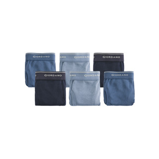 GIORDANO 男裝素色棉質三角內褲-6件裝【多色任選】01177114 01174114