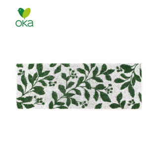 【日本OKA】PLYS base綠植印花毛絨止滑廚房地墊-45x120cm-2色可選