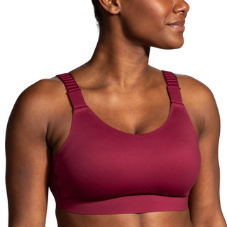 【BROOKS】女 Dare Scoopback U背款運動內衣 2.0 紫紅色(350086622)