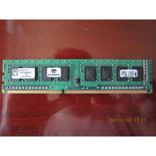 金士頓記憶體Kingston DDR3 1333 1GB 1G KVR1333D3N9/1G/單面/寬版