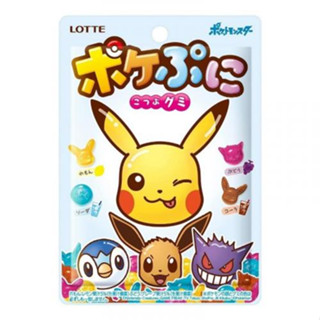 日本 Lotte 寶可夢 綜合軟糖 80g 日本零食 日本糖果 皮卡丘 波加曼 伊布 耿鬼