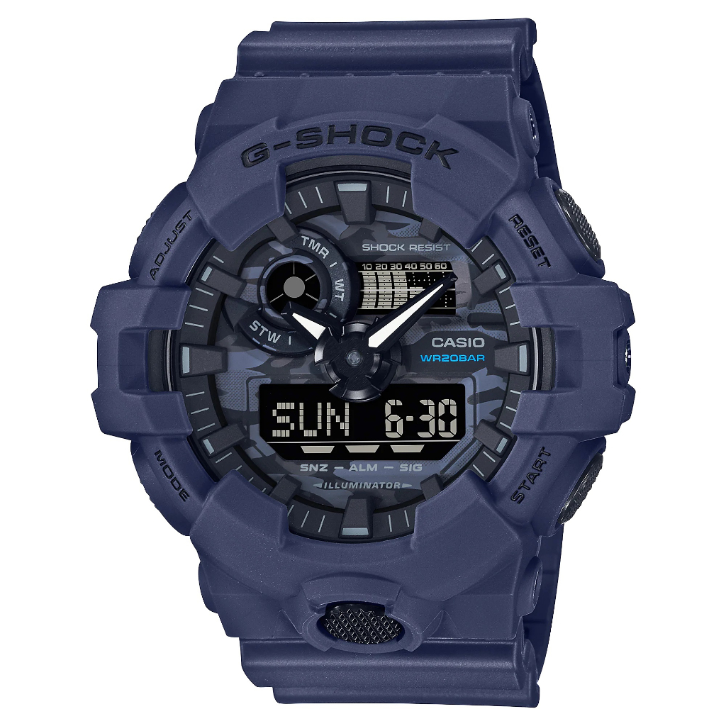 【CASIO卡西歐】G-SHOCK系列 指針/數位雙顯電子錶(GA-700CA-2A)實體店面出貨