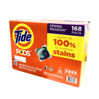 美國 Tide 汰漬 洗衣 膠囊 春天草地香 42顆/包（分購1包/ 半箱2包/ 一箱4包168顆）用量省 省時 方便