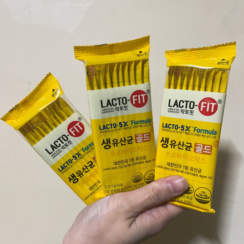 韓國 LACTO-FIT 鐘根堂 乳酸菌 益生菌 5X 黃色 小包裝拆售