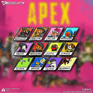 🔥Apex貼紙🔥apex系列貼紙 apex電腦貼 apex車貼 apex反光貼 apexQ版貼紙