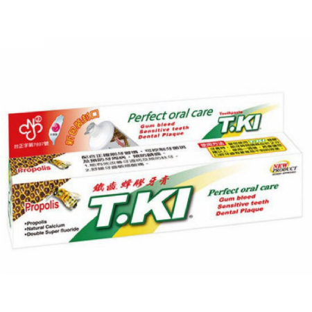 【藥師優選】✅實體藥局 【T.KI】 鐵齒蜂膠牙膏144g*1入