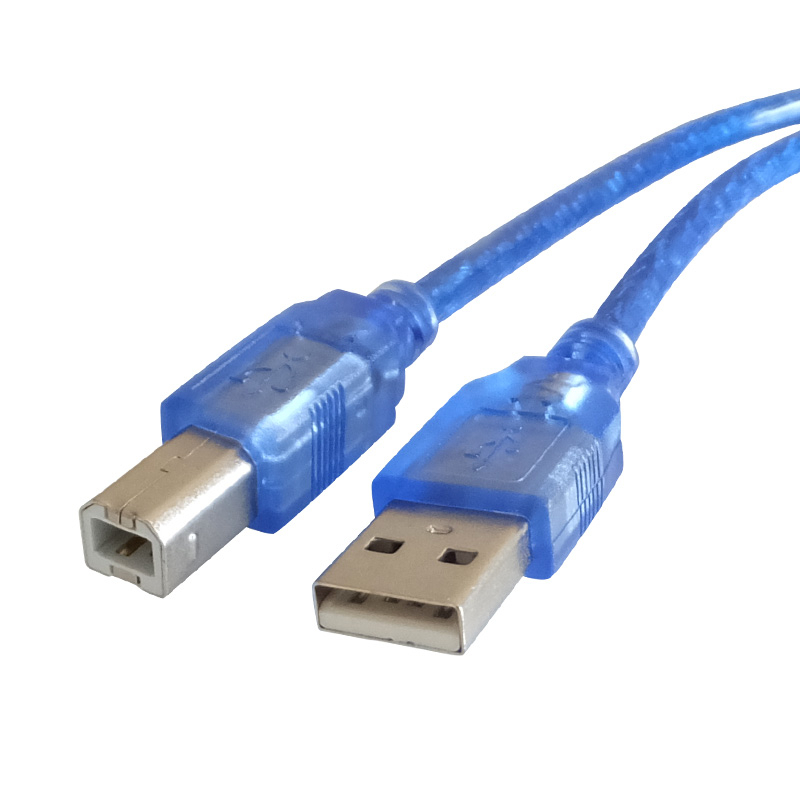 【環島科技】USB2.0 印表機線 方口A公/B公 電腦連接印表機數 據線銅蕊線+抗干擾磁環 type-B 線材 USB