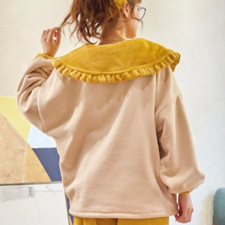 睡衣 睡褲 睡袍 套裝 冬季珊瑚絨 女秋冬天韓版可愛春秋加厚加絨 ins學生家居服💄