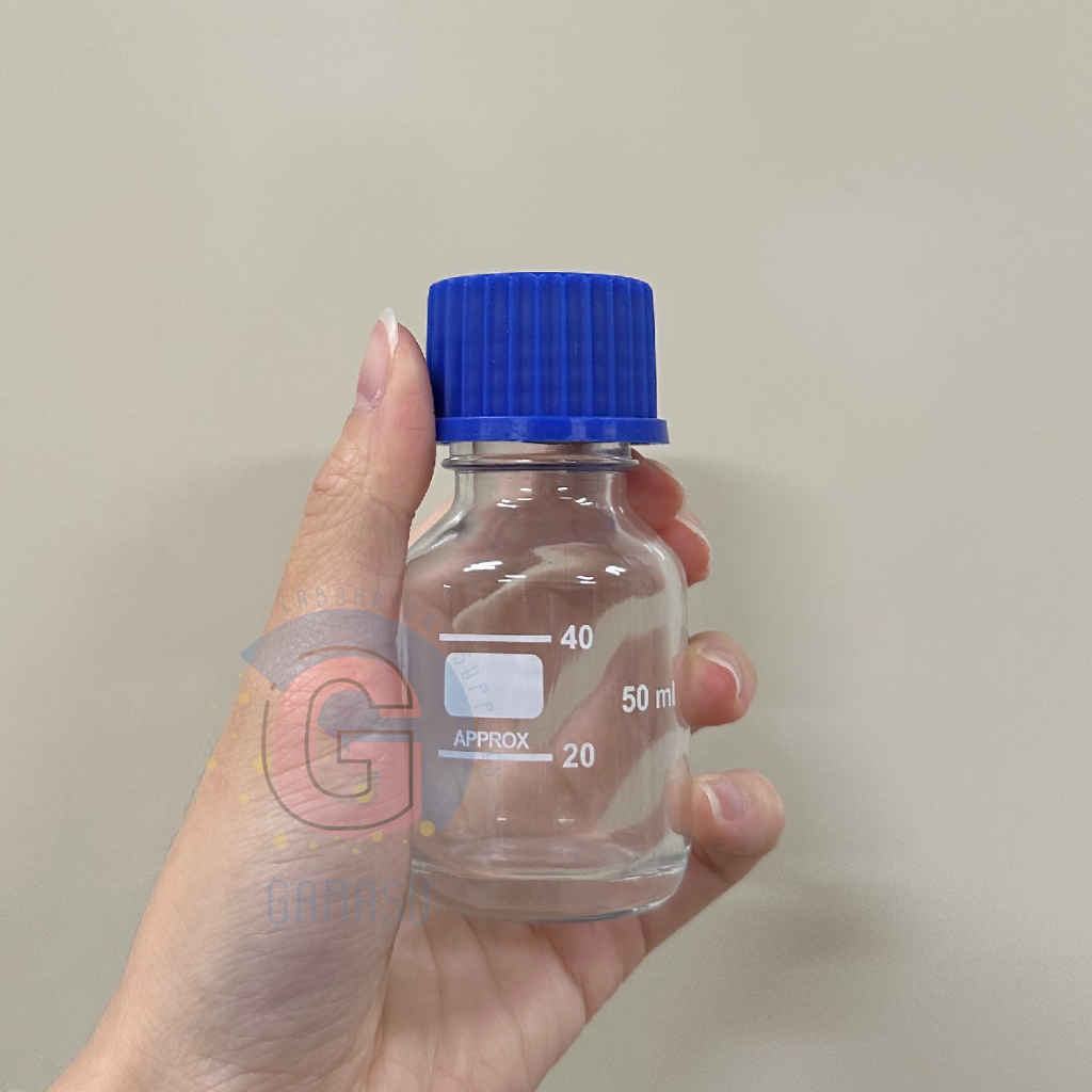 圓型血清瓶 ◆ GL45藍蓋 ◆ 玻璃密封罐 ◆ GARASU實驗器材