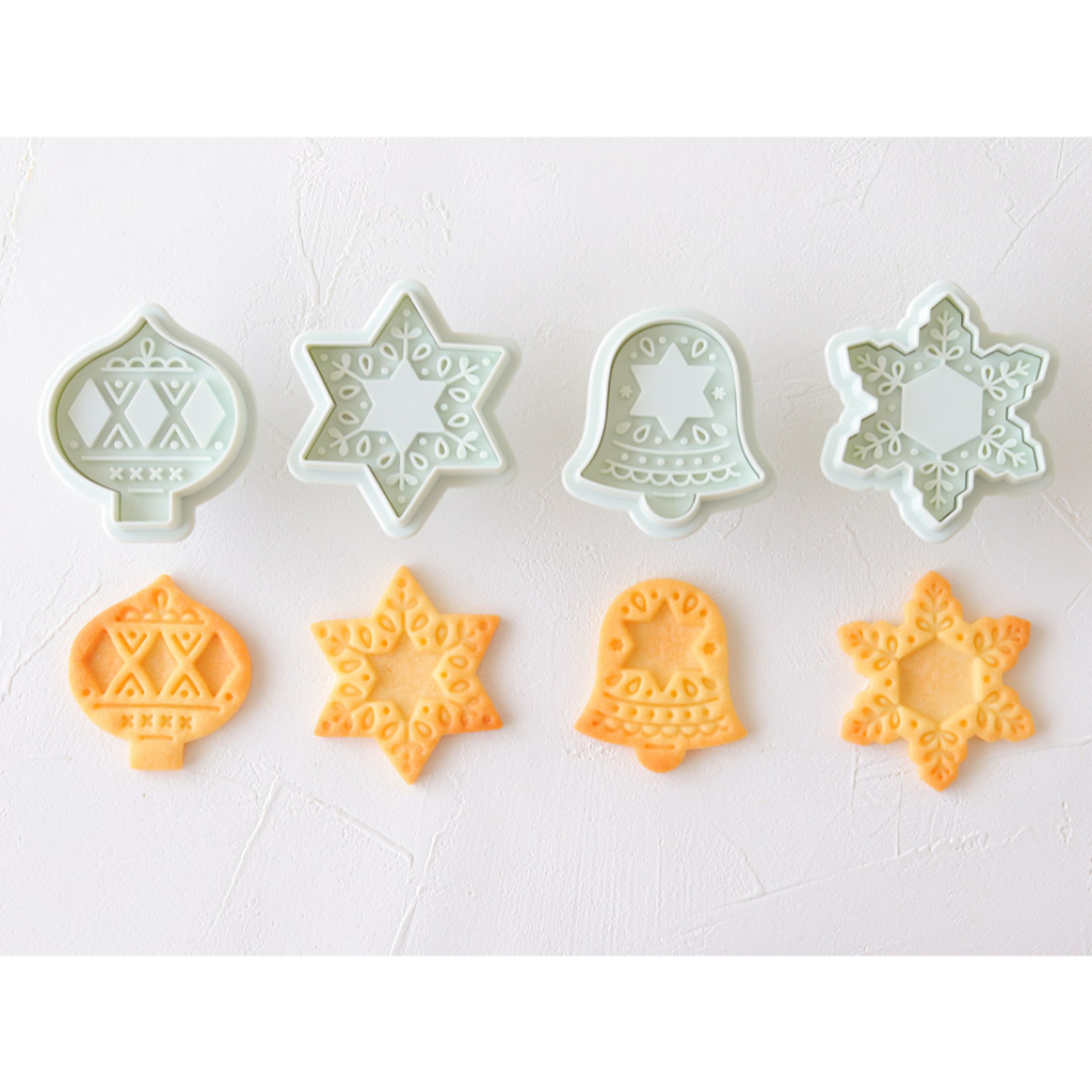 日本 cotta 聖誕節系列餅乾模 餅乾壓模 餅乾模具 按壓式餅乾模 果醬餅乾