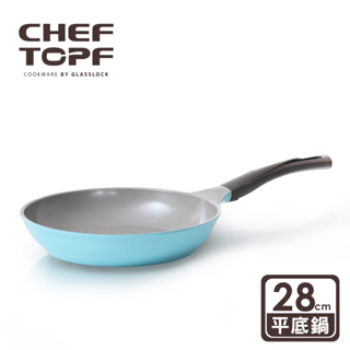 韓國 Chef Topf La Rose薔薇玫瑰系列不沾平底鍋28公分【限宅配出貨】(陶瓷塗層/環保塗層)