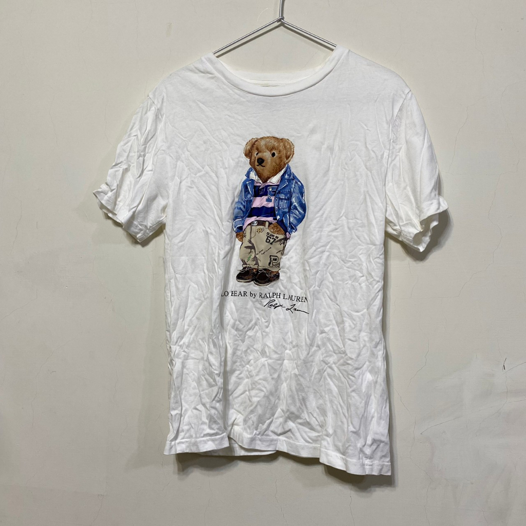 POLO Ralph Lauren 小熊LOGO T Shirt 白色 尺寸小孩L 購自Costco 下水一次