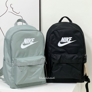 【Sharkhead】現貨 Nike Logo Backpack 後背包 雙肩背 黑白 書包 深藍 DC4244-010