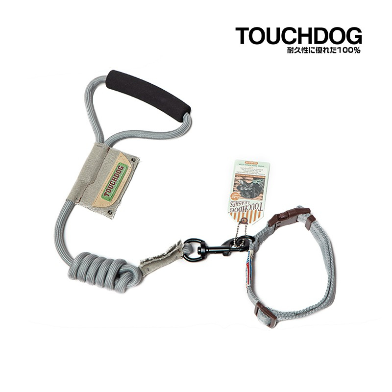 TOUCHDOG 犬用牽引繩套裝 項圈 牽繩 尼龍帶 寵物 狗 犬用 遛狗 牽引繩 鏈子 繩 寵物牽繩