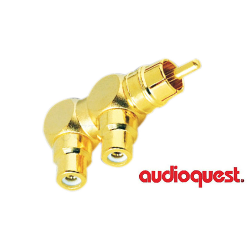 AudioQuest 美國 M22F-HDR Male RCA 轉 2 Female RCA 轉接頭 公司貨