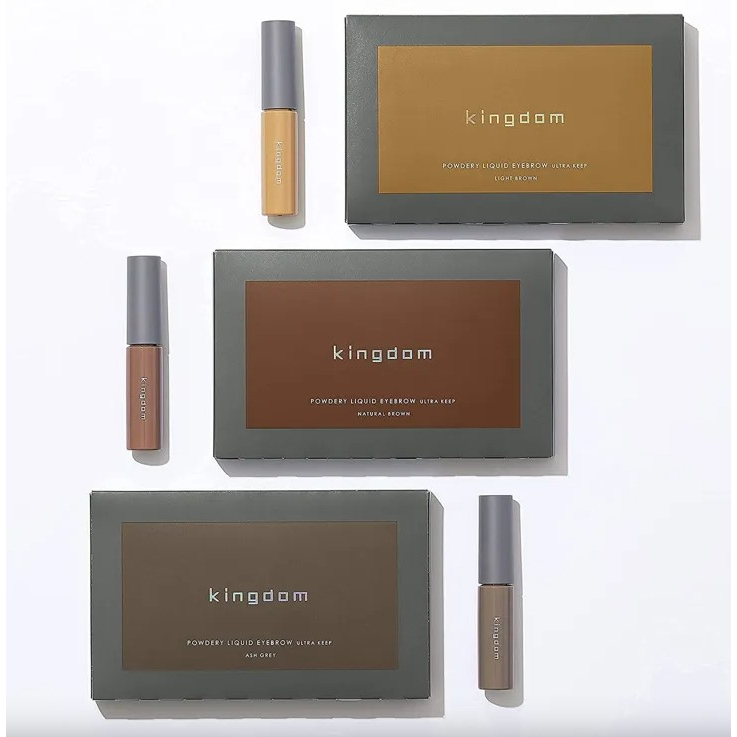 日本 Kingdom 防水液態粉狀眉筆眉膏 Powdery Liquid Eyebrow 耐汗 耐水 眉毛