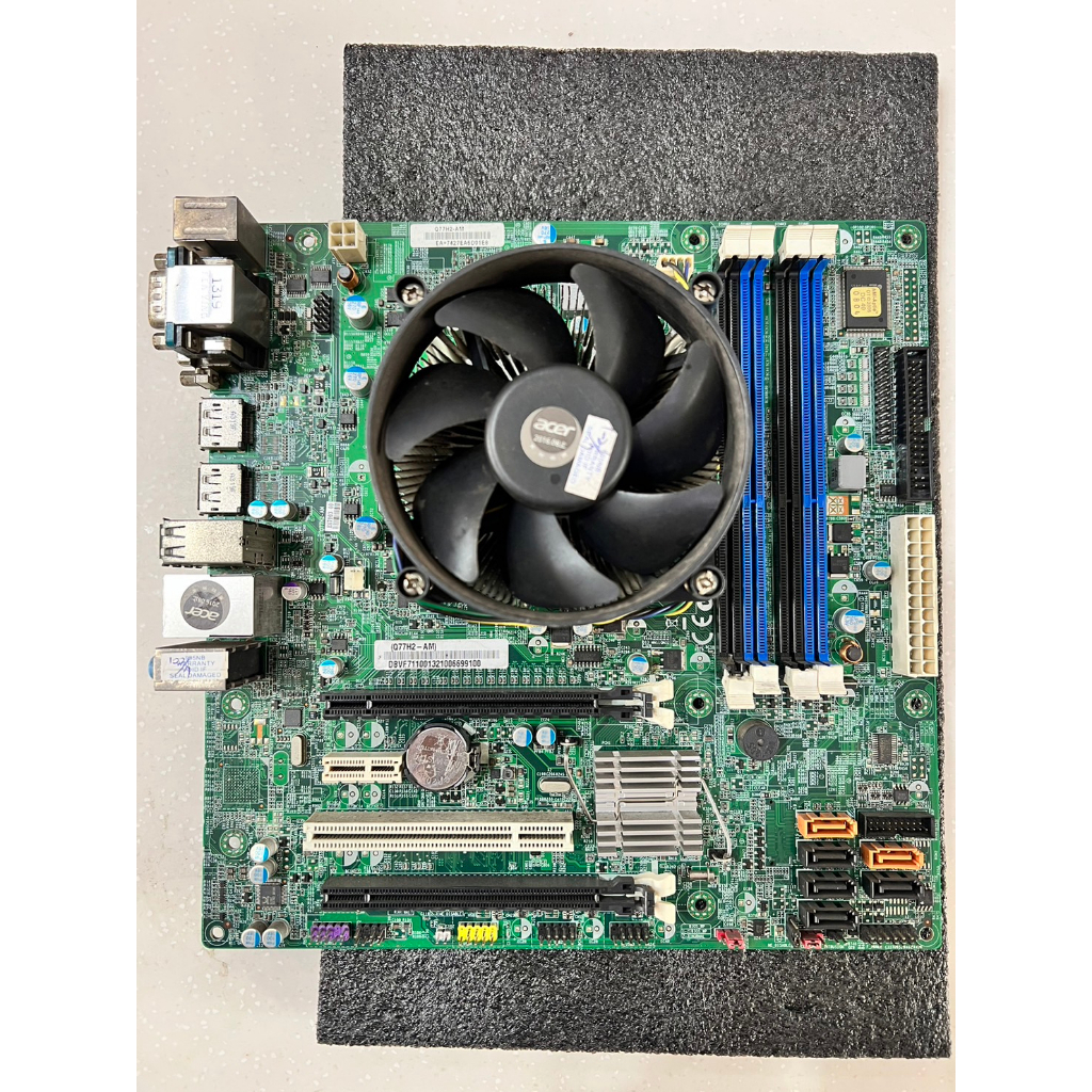 【吃土人現貨便宜賣】Acer Q77H2-AM+CPU i5 3570 (含擋板)