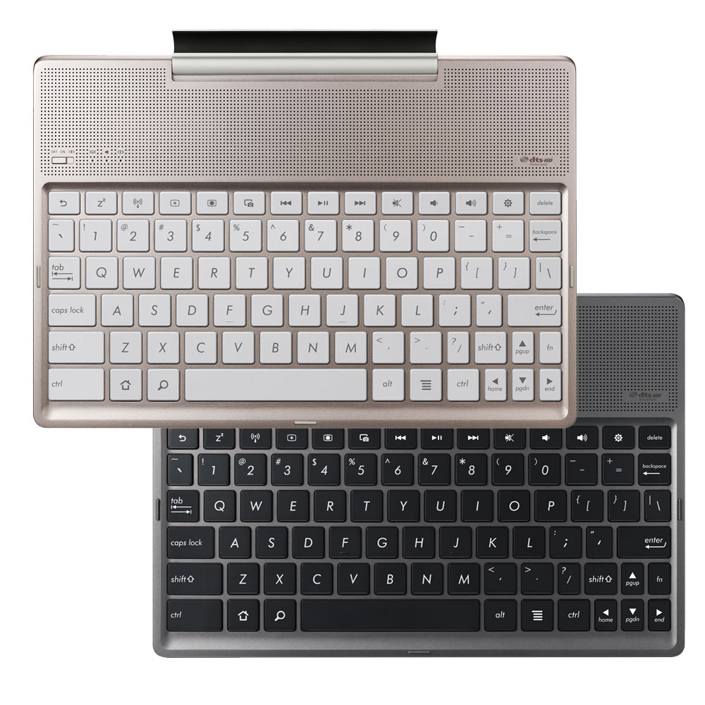 【ASUS 華碩】ASUS Audio Dock 藍牙立體聲鍵盤  ZenPad10吋平板專用 中英文版 粉色 福利品
