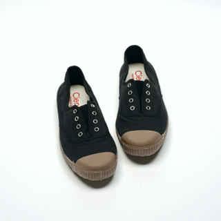 CIENTA 西班牙帆布鞋 M70997 01 黑色 咖啡底 經典布料 大人