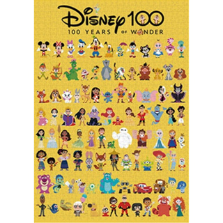 Tenyo 迪士尼100周年 可愛慶典 黃底 1000片 拼圖總動員 迪士尼 日本進口拼圖