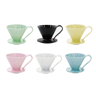 【日本CAFEC】花瓣型陶瓷濾杯1-2杯 / 2-4杯-多款《泡泡生活》濾杯 咖啡 專業 陶瓷