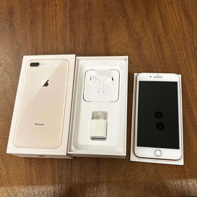iPhone 8plus 256g玫瑰金原廠公司貨 自售二手機原廠盒子 耳機充電都是全新台中北屯面交5300