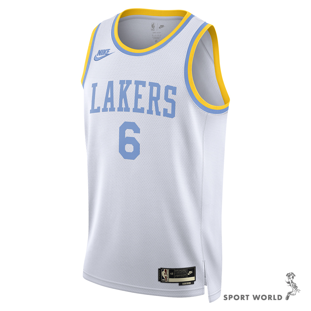 Nike 男 球衣 籃球 NBA 洛杉磯湖人隊 Dri-FIT 白 DO9448-101