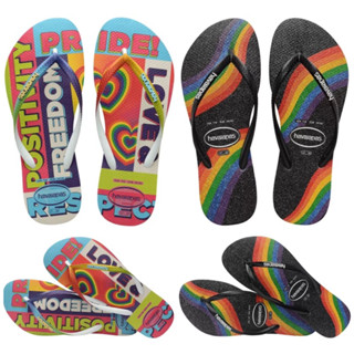 🇧🇷質本嚴🇧🇷正品havaianas巴西人字拖 女款 Slim pride rainbow/彩虹(鐵牌)/黑底彩虹